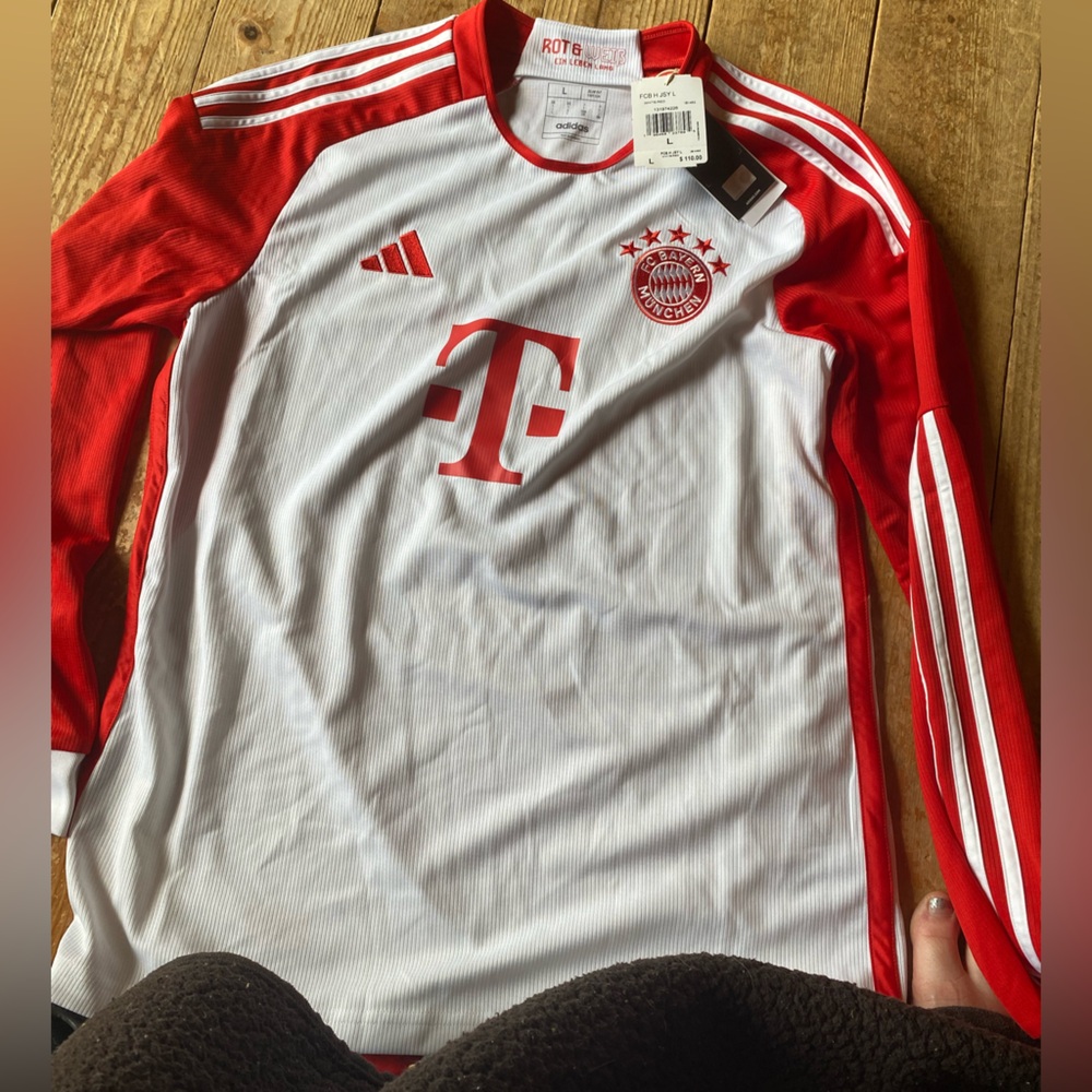 Adidas Bayern Munich Red and White Jersey